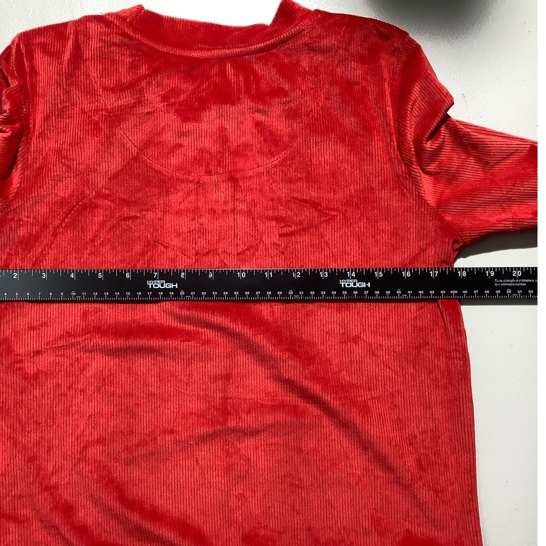 Juicy Couture Girls Size S Long Sleeve Top – Velour, Rhinestone Logo, Sleepwear