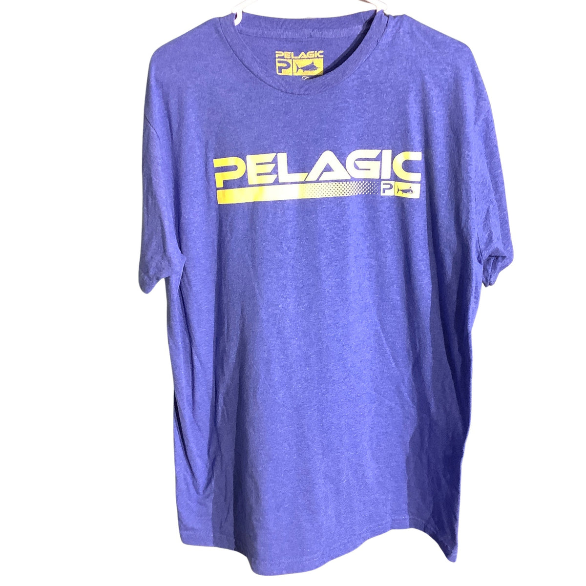Pelagic Men’s XL Blue Fishing Graphic T-Shirt — Crewneck, Offshore, Fishing