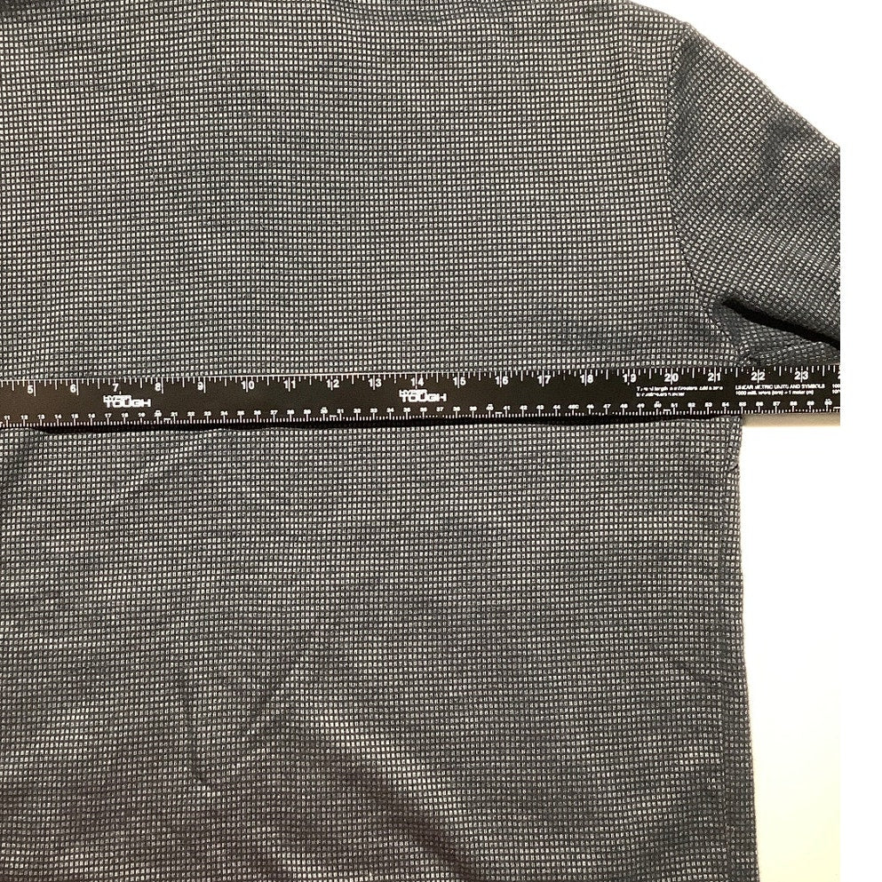 Express Black Gray Waffle Knit Hoodie Men’s M — Minimalist, Athleisure, Casual