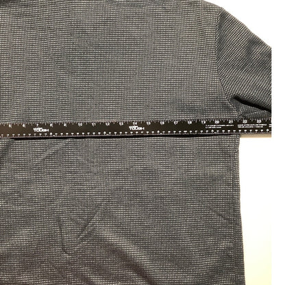Express Black Gray Waffle Knit Hoodie Men’s M — Minimalist, Athleisure, Casual