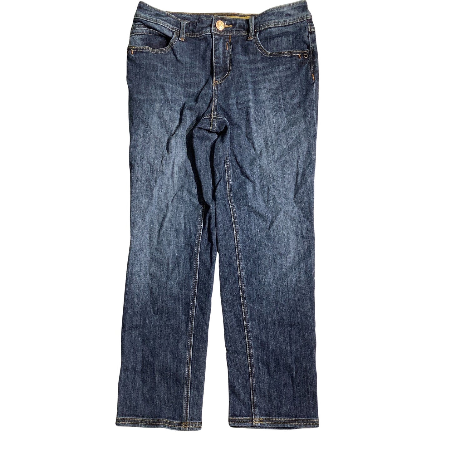 Seven7 Dark Wash Denim Jeans Women’s Size 4 – Classic, Embroidered, Straight Leg