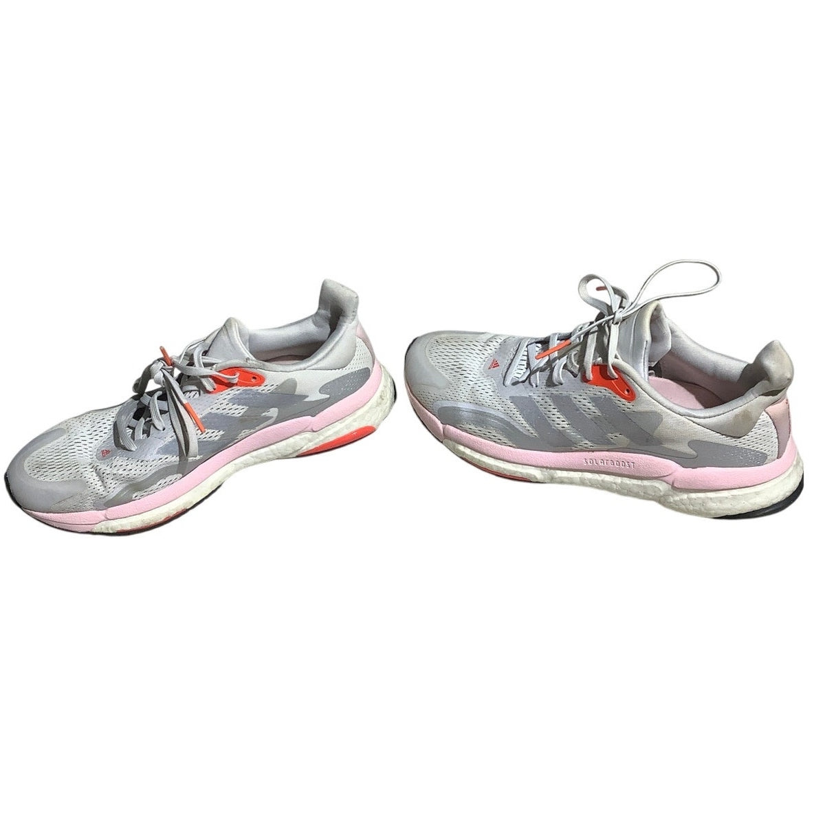Adidas Women’s Running Shoes Size 9 — Grey, Solar Boost 21, Fresh Candy