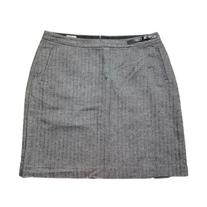L.L. Bean Gray Black Herringbone Skirt Women’s Size 14 – Classic, Work, Casual