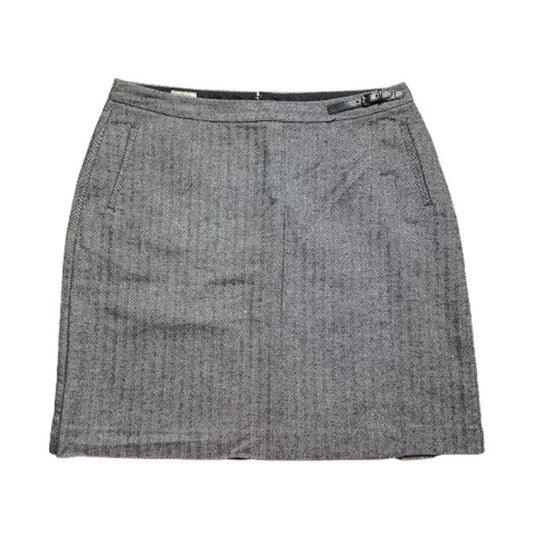 L.L. Bean Gray Black Herringbone Skirt Women’s Size 14 – Classic, Work, Casual