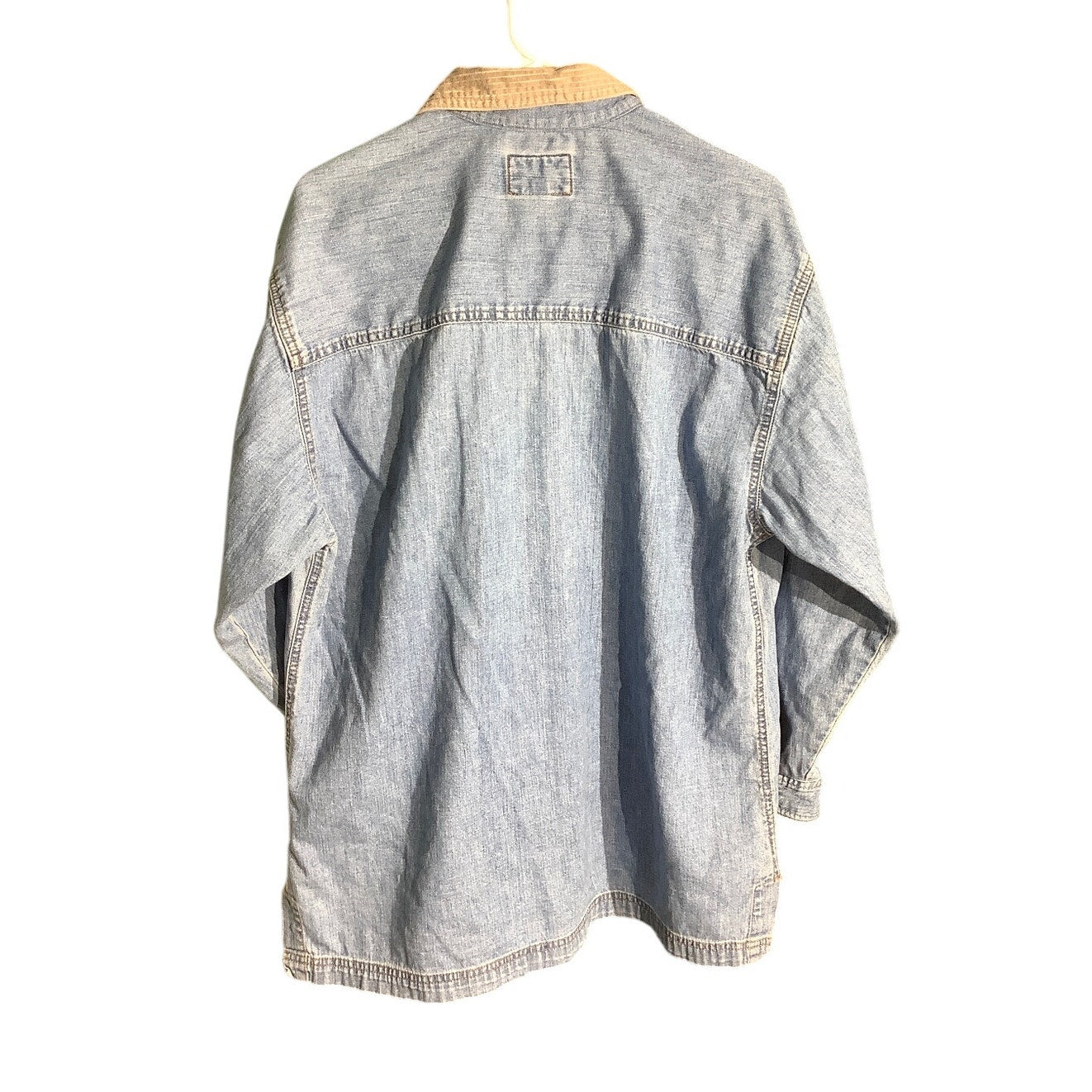 Express Bleus Denim Pullover Shirt Women’s Size M — Vintage, Casual, Retro