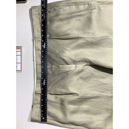 J.Crew Khaki Linen Wide-Leg Pants Women’s 20 NWT — Coastal, Resort, Minimalist