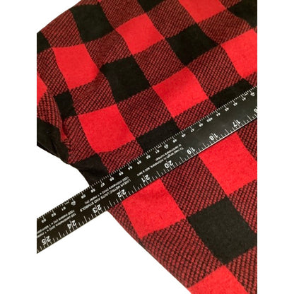 J. Jill Red and Black Plaid Sweater, Size L - Cozy, Classic, Lumberjack Chic