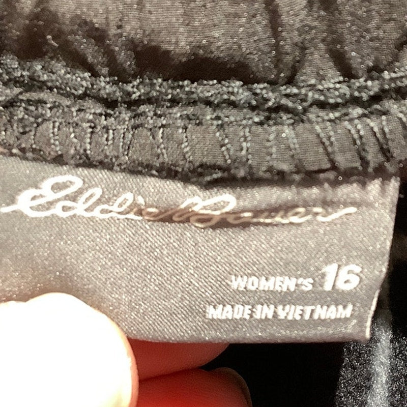 Eddie Bauer Black Insulated Cargo Pants Women’s 16 — Hiking, Outdoor, Gorpcore