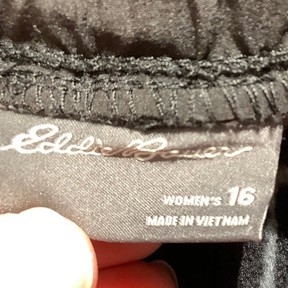 Eddie Bauer Black Insulated Cargo Pants Women’s 16 — Hiking, Outdoor, Gorpcore