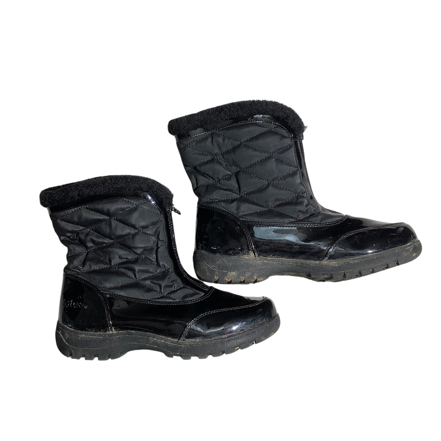 Totes Waterproof Winter Boots Black Women’s 10M — Insulated, Full Zip, Snow