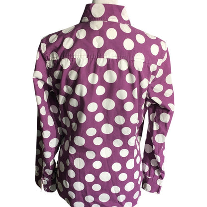 Boden Kids Purple Polka Dot Shirt Size 14 – Coquette, Retro, Preppy