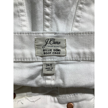 J.Crew Billie Boot Crop Jeans Women’s Size 26 Tall — Minimalist, Classic, Casual