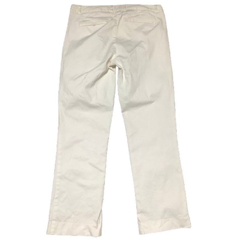 J.Crew City Fit White Stretch Dress Pants Size 0, Minimalist, Office Siren, Chic