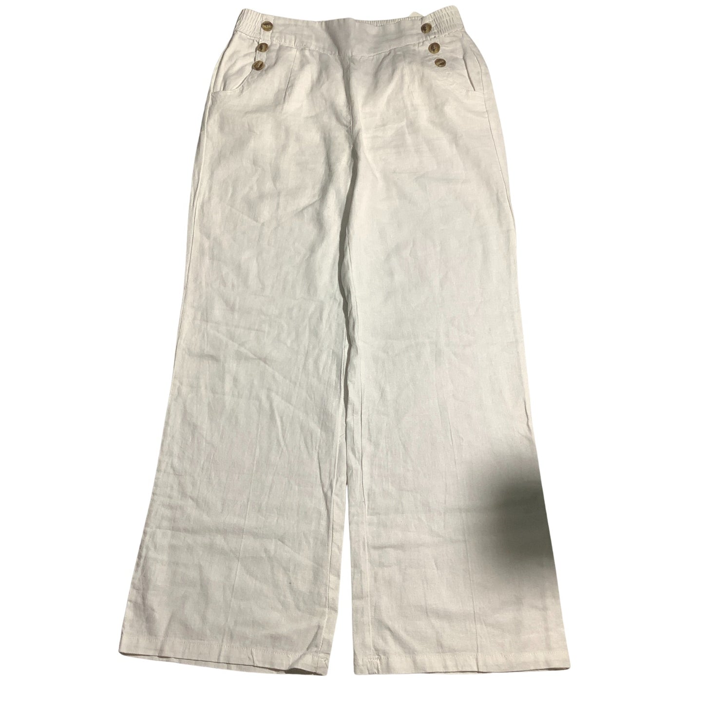 Land N Sea Linen Straight Leg Pants Women’s Size Small— Lightweight, Resort, NWT