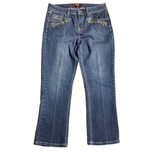 One 5 One Authentic Denim Collection Capris 10 – Embellished, Stylish, Comfy