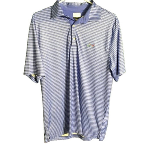 Greg Norman Men's Size M Striped Golf Polo - Performance, Athletic, Golf