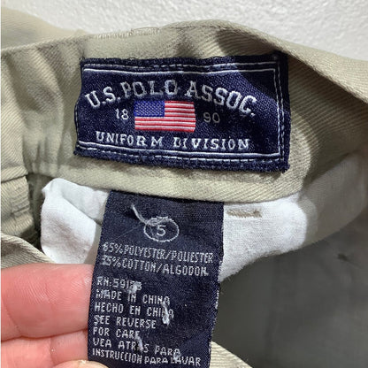 U.S. Polo Assn. Boys 5 Khaki Twill Cargo Shorts