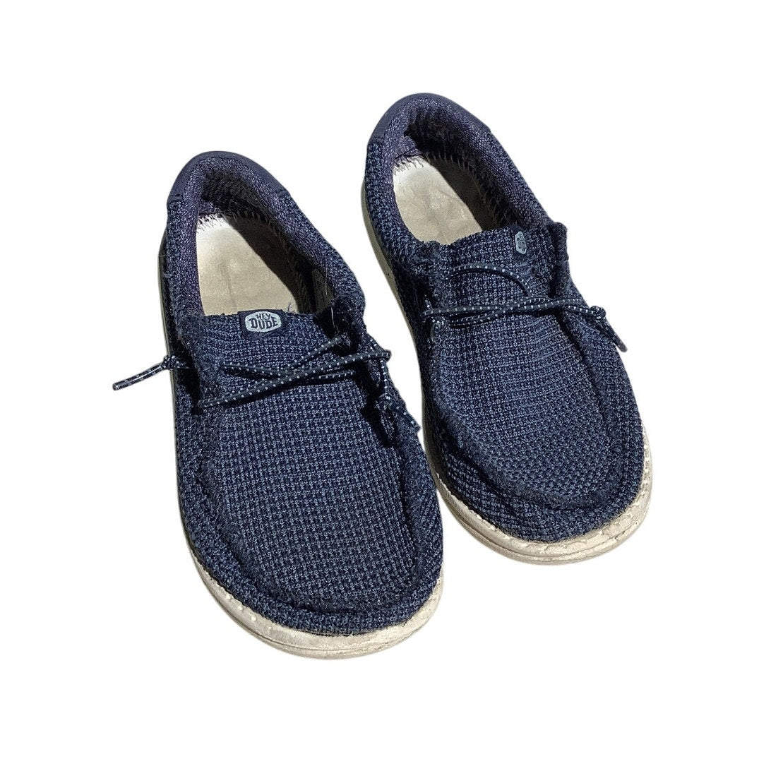 Hey Dude Child Size 2 — Navy, Slip-On, Sport Mesh