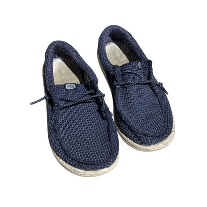 Hey Dude Child Size 2 — Navy, Slip-On, Sport Mesh
