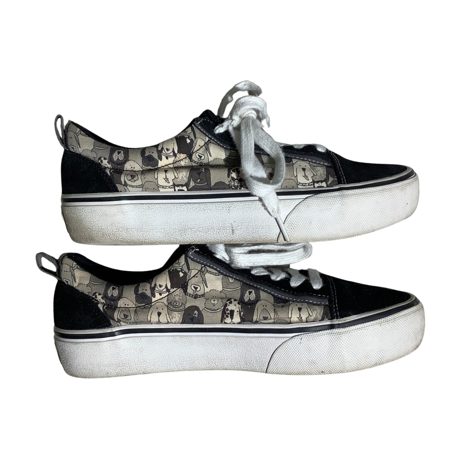 Skechers BOBS Dog Print Sneakers Women Size 8 — Casual, Animal Lover, Streetwear