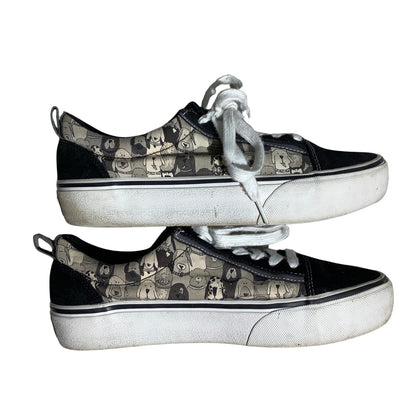 Skechers BOBS Dog Print Sneakers Women Size 8 — Casual, Animal Lover, Streetwear