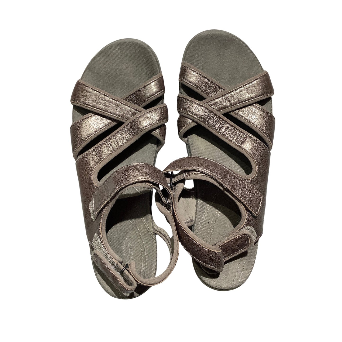 Clarks Kitly Ave Sandals Women's Size 10M Leather— Comfort, Strappy, Casual