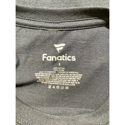 Fanatics Men's L Navy 100% Cotton New England Patriots NFL Football T-Shirt
