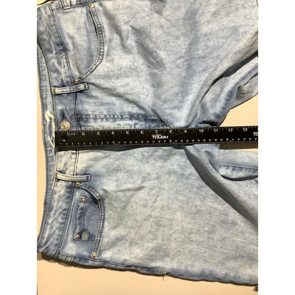 Seven7 Relaxed Bermuda Shorts Women’s 14 — Casual, Distressed, Stretch Denim