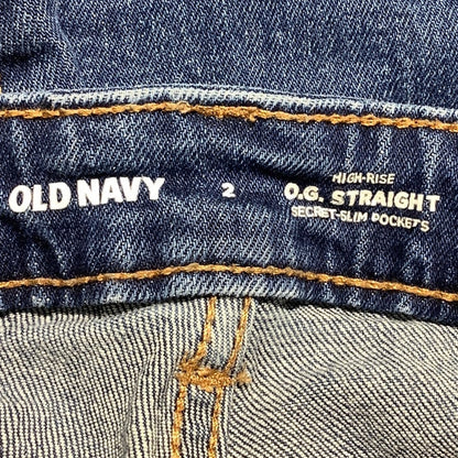 Old Navy High-Rise OG Straight Jeans Women's Size 2— Classic, Casual, Minimalist
