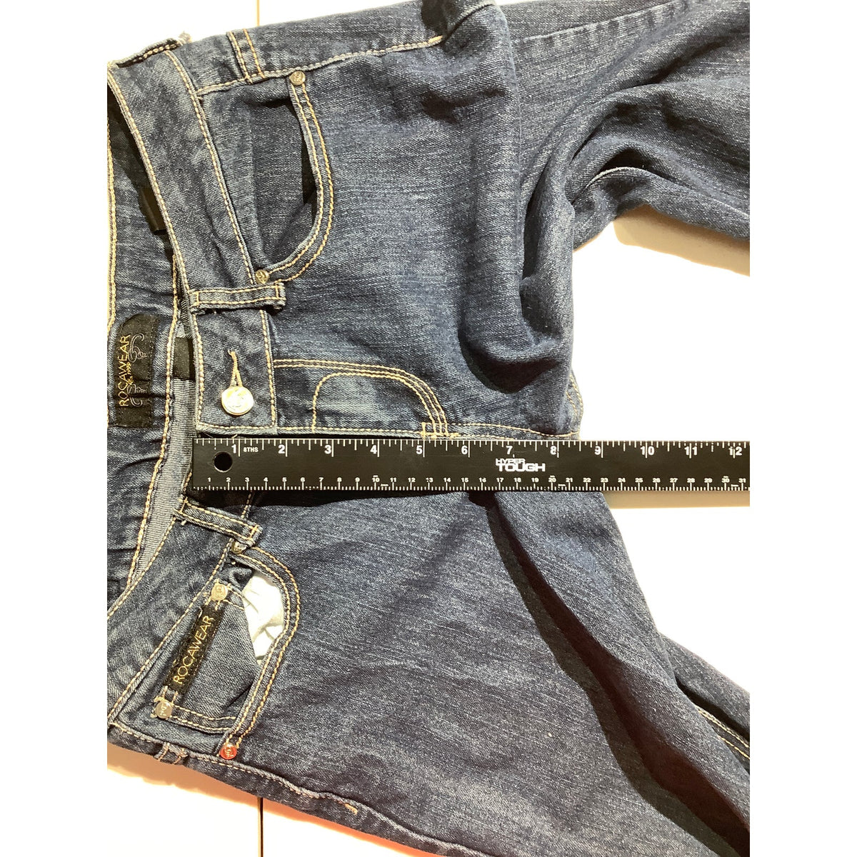 Rocawear Women's 11 Dark Blue Y2K Streetwear Denim Jeans