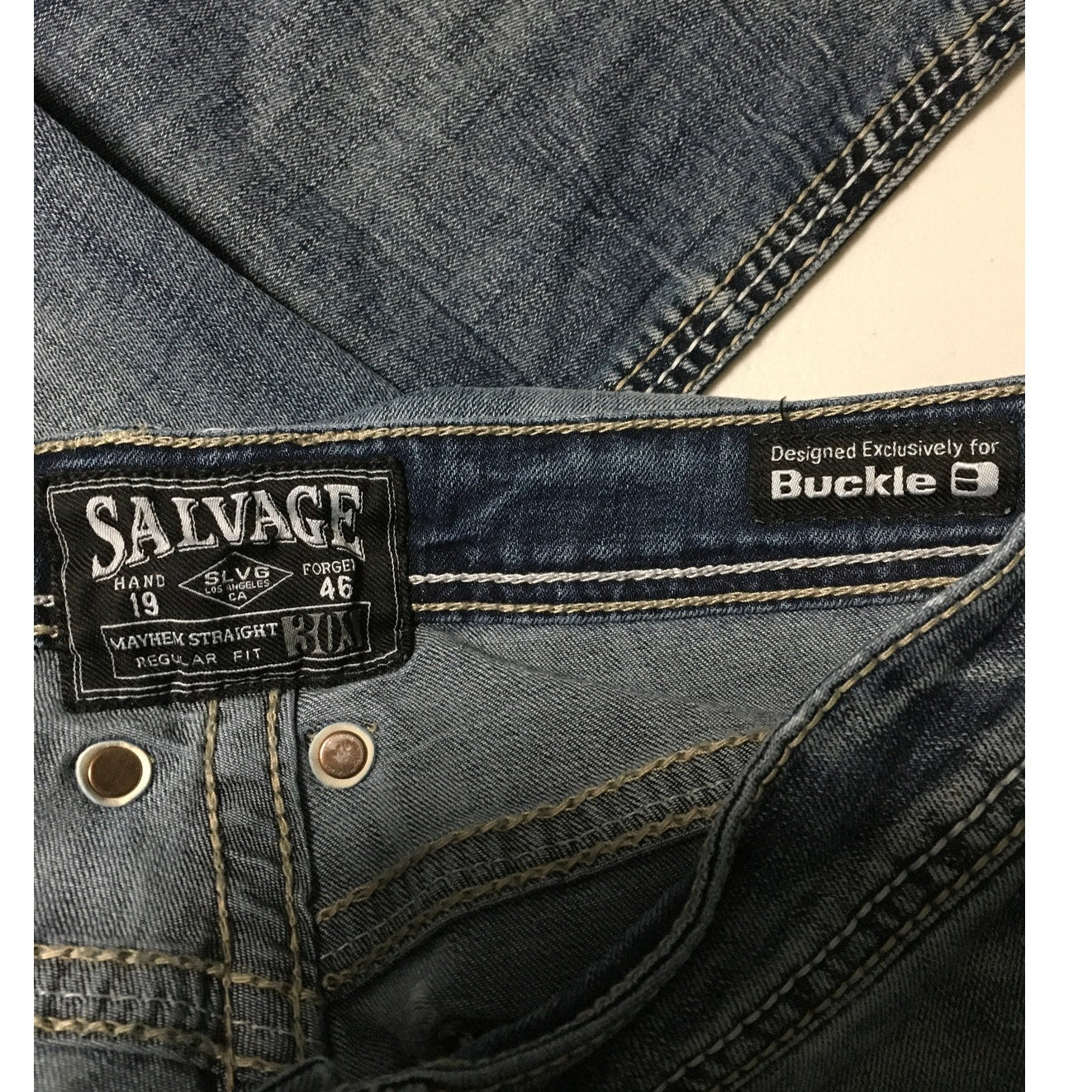 Salvage Denim Jeans Size 30S – Regular Fit – Distressed, Casual, Vintage