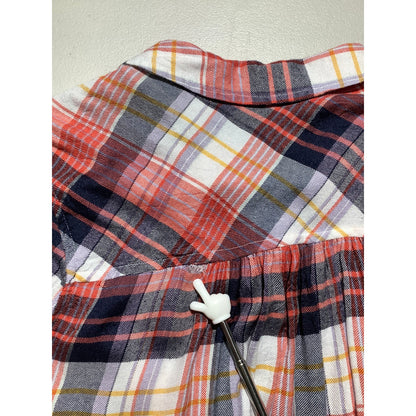 Lucky Brand Plaid Button-Up Shirt Women’s Small — Casual, Boho, Everyday