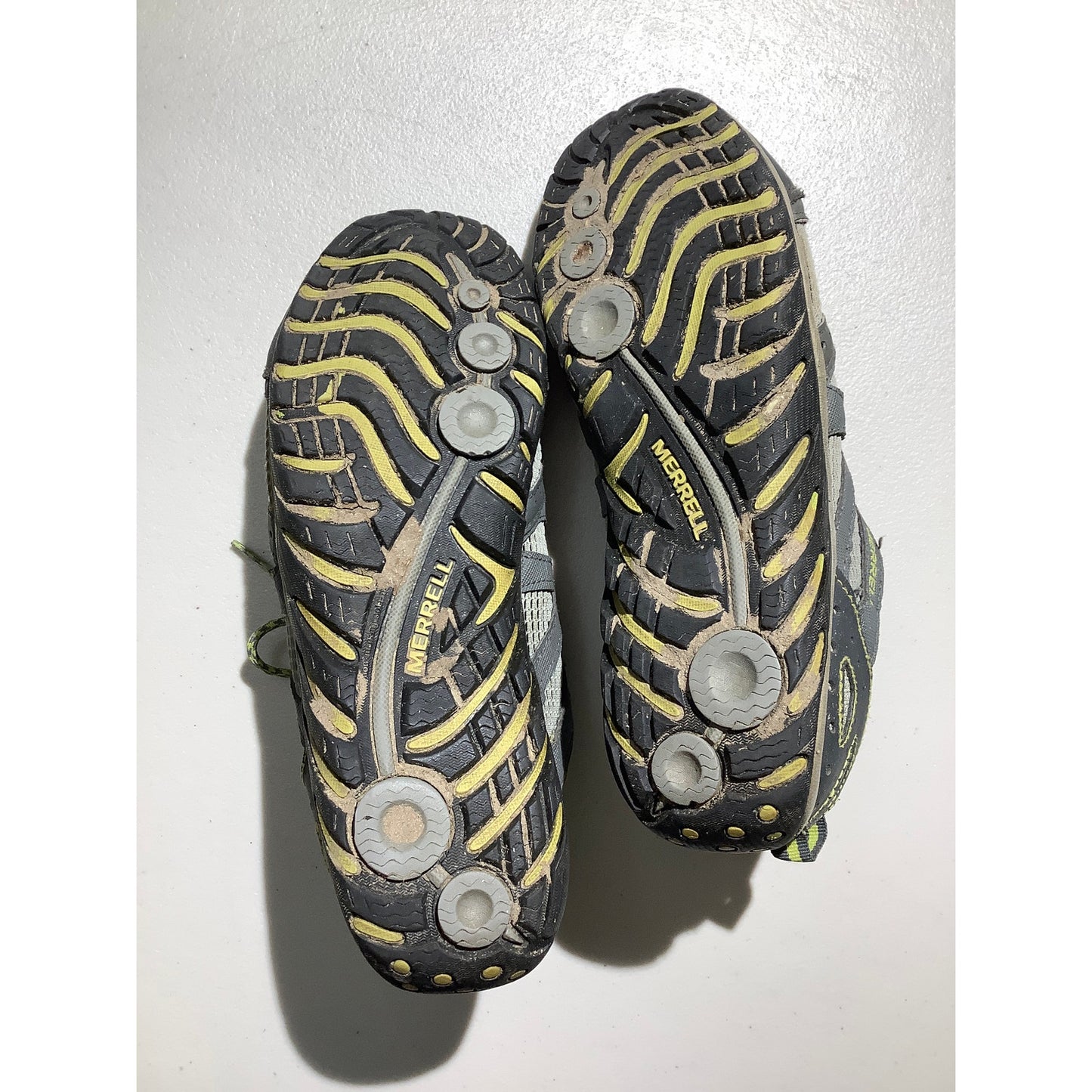 Merrell Gray Green Hiking Trail Shoes Men’s 9 — Outdoor, Trail, Lightweight