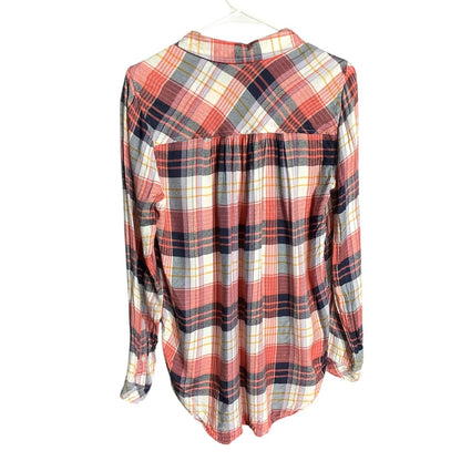 Lucky Brand Plaid Button-Up Shirt Women’s Small — Casual, Boho, Everyday