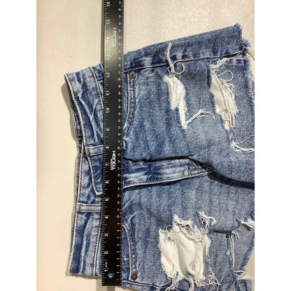 American Eagle Rigid Jean Shorts Women’s Size 000— Distressed, High Rise, Cutoff