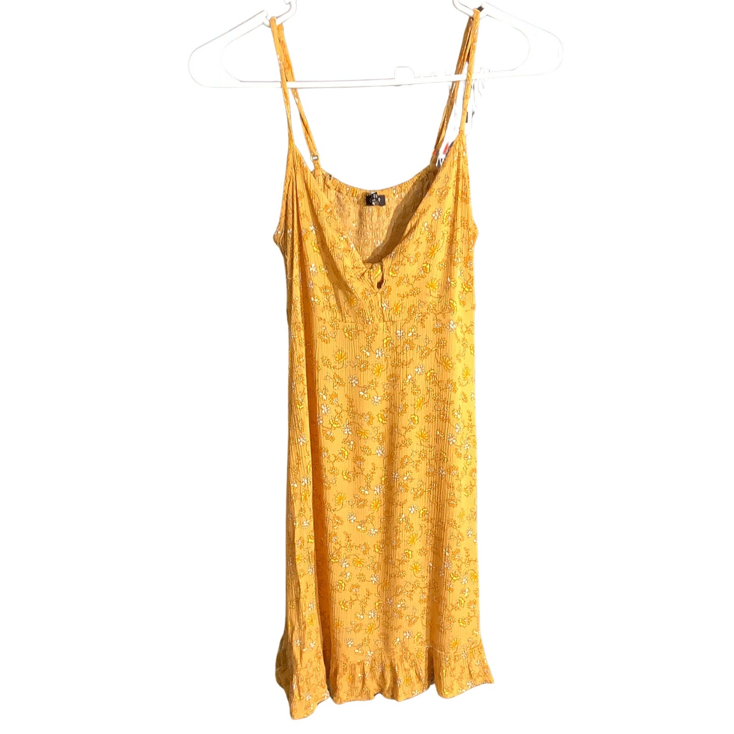 Cotton On Yellow Floral Mini Dress Women’s Size XS — Boho, Summer, Casual