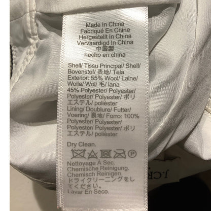 J.Crew Wool-Blend Check Skirt Black/White Women’s 6 — Classic, Preppy, Timeless