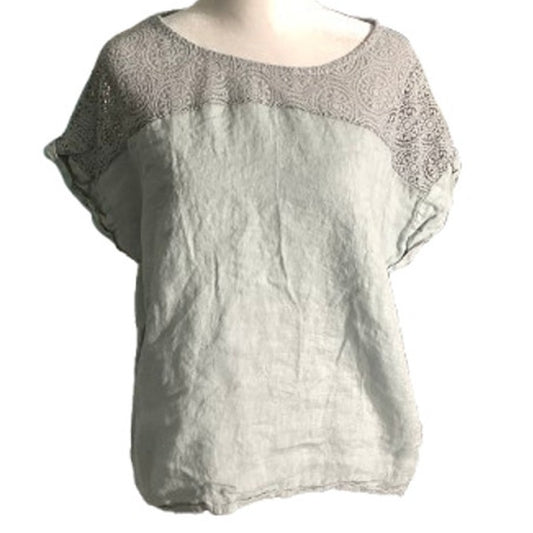 Bellambia Linen Top Women’s Size Medium – Embroidered, Boho, Casual