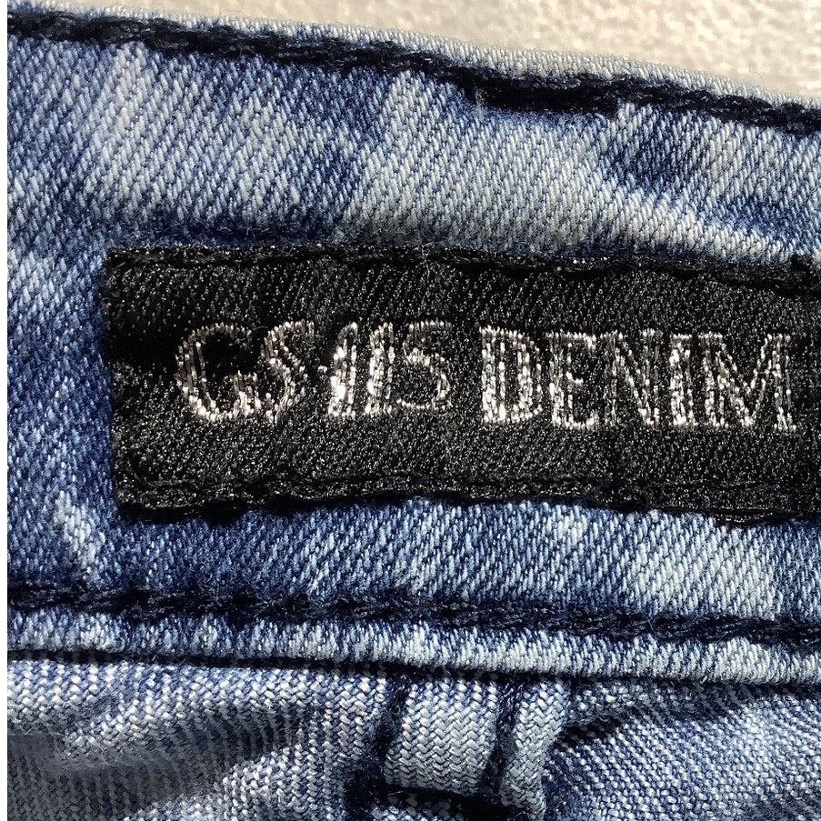 GS115 Distressed Jeans Men’s Size 34 – Edgy, Soft, Light Wash