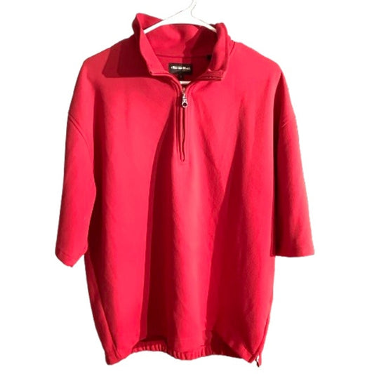 Bollé Golf Pullover Men’s Size LG – Red, 1/4 Zip, Short Sleeve