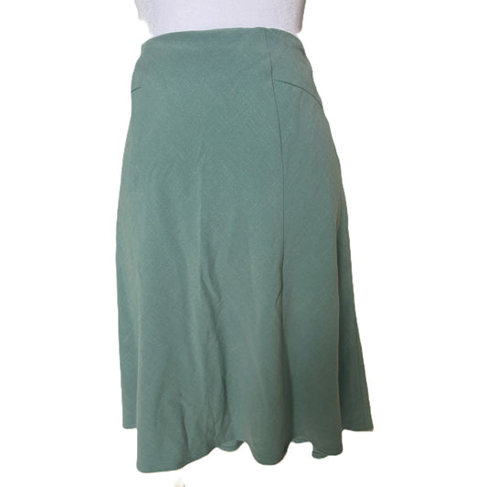 Tailor B Moss Women's Sea Green A-Line Skirt - Sz 6, Cottagecore, Chic, Summer