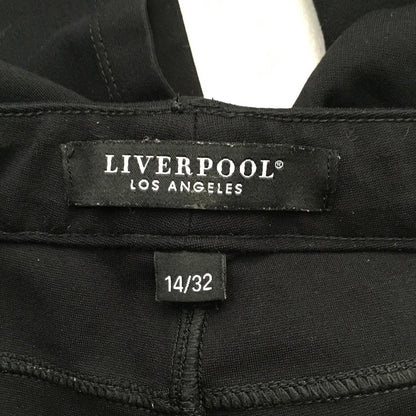 Liverpool Black Mid-Rise Cropped Pants  Size 14- Minimalist, Classic, Versatile