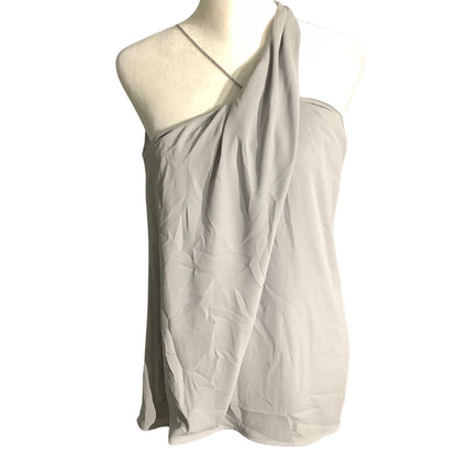 Express Light Gray Draped Tank Top Women’s Size S NWT — Minimalist, Dressy, Chic