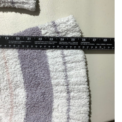 POL Plush Fuzzy Lounge Pants Women S/M — Soft, Cozy, Striped, Relaxed Fit