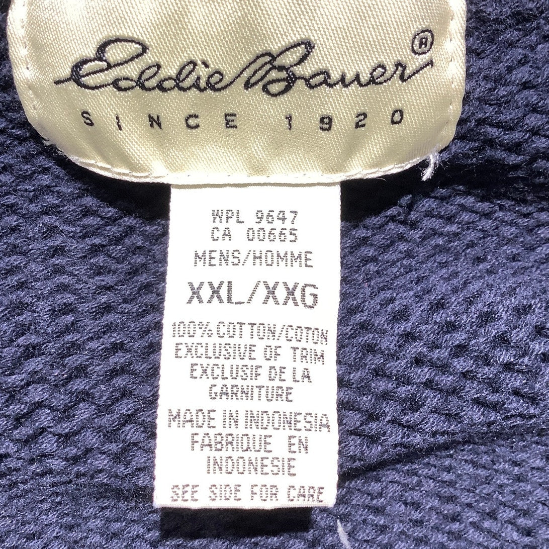 Eddie Bauer Sweater Vest, Navy Blue, Men’s Size XXL — Classic, Layering, Casual
