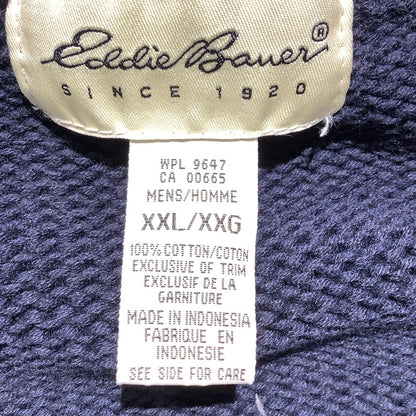 Eddie Bauer Sweater Vest, Navy Blue, Men’s Size XXL — Classic, Layering, Casual