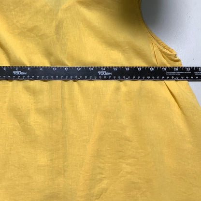 J. Jill Yellow Sleeveless Blouse Women’s XS – Linen , Button Front, Lightweight