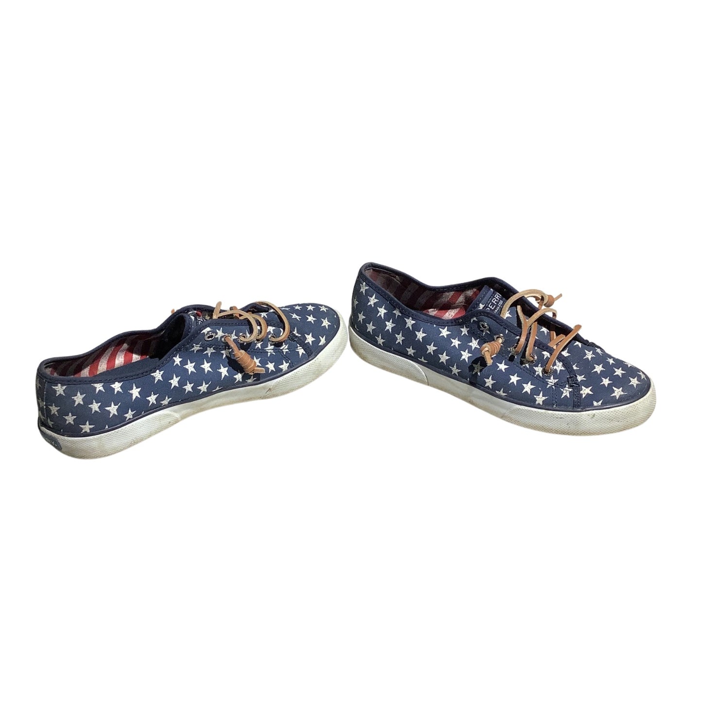 Sperry Top-Sider Stars & Stripes, Women’s Size 7.5M— Nautical, Canvas, Americana