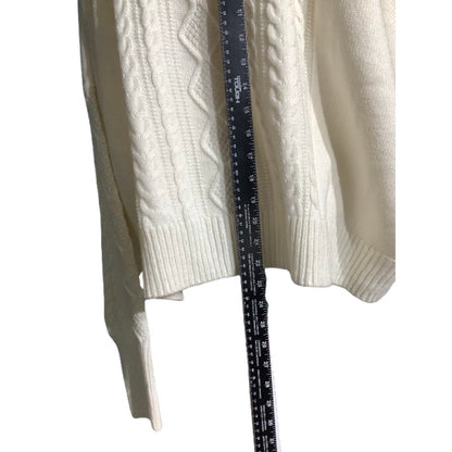 The Drop Waylon Sweater Whisper White Women’s 5X — Cable Knit, Oversized, NWT