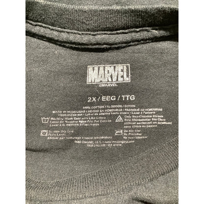 Marvel Men's 2XL Black 100% Cotton Comics Characters Graphic T-Shirt